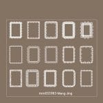 Clear PET White Stickers (30 pcs) - MM035985