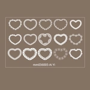 Clear PET White Stickers (30 pcs) - MM036005