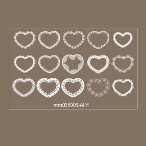 Clear PET White Stickers (30 pcs) - MM036005