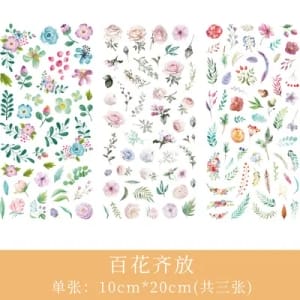 Journal Ephemera Stickers - Pretty Flowers