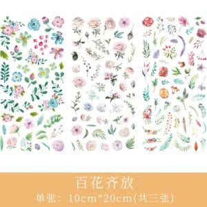 Journal Ephemera Stickers - Pretty Flowers