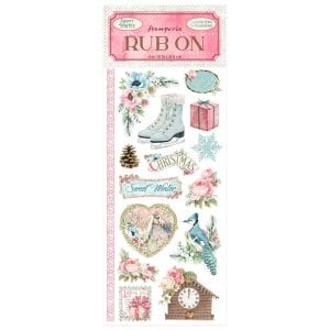 Stamperia Rub-On 4"X8.5" - Sweet Winter