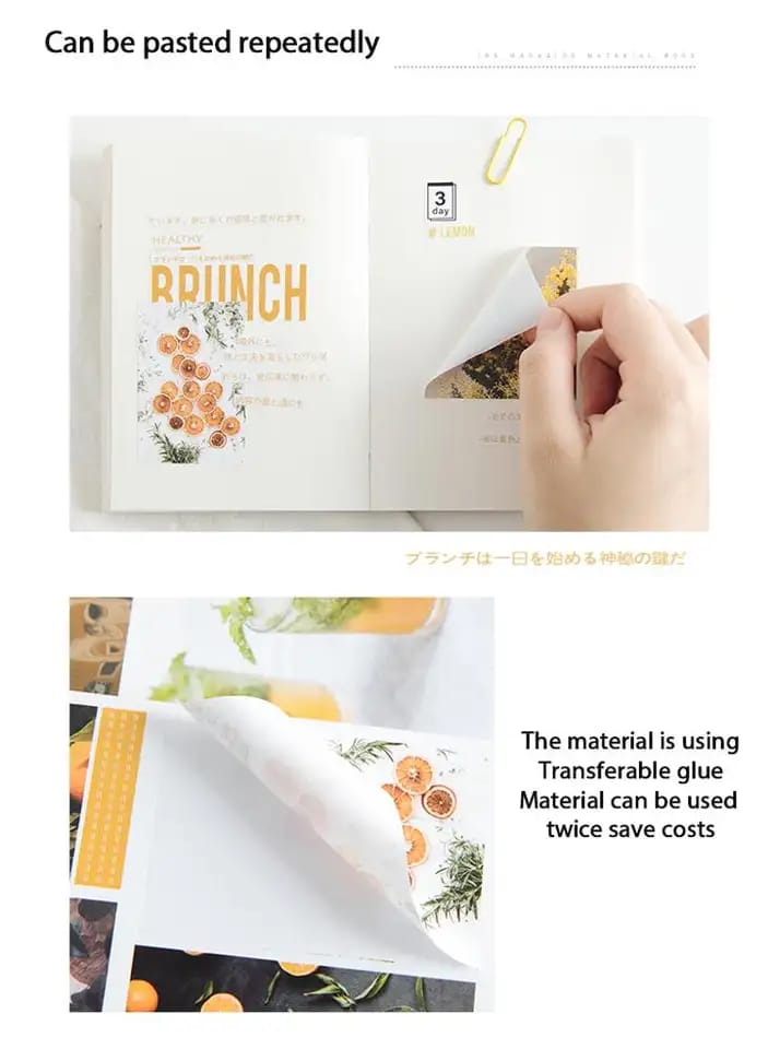 Journalling Sticker book with Elements (20 Sheets) - RosyPosy Vol. 1 RosyPosy Vol1 Sticker Book 3 RosyPosy_Vol1_Sticker_Book_3