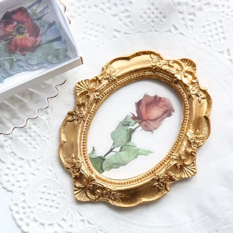 Box Clear PET Flowers Stickers (40 pcs) - Flowers (AQ211008) box_flowers_40pcs_AQ211006_2