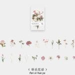 Box Clear PET Flowers Stickers (40 pcs) - Flowers (AQ211008)