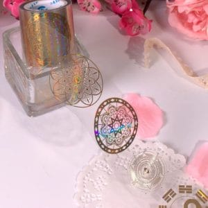 Clear PET Foiled Sticker Roll - Mandalas