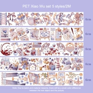 Clear PET Sticker Rolls Set (Pack of 5 Rolls) (PCTS-01)