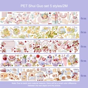 Clear PET Sticker Rolls Set (Pack of 5 Rolls) (PCTS-02)