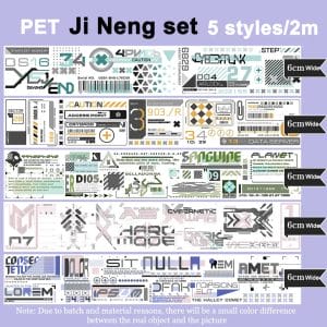 Clear PET Sticker Rolls Set (Pack of 5 Rolls) (PCTS-03)