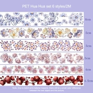 Clear PET Sticker Rolls Set (Pack of 6 Rolls) (PCTS-05)