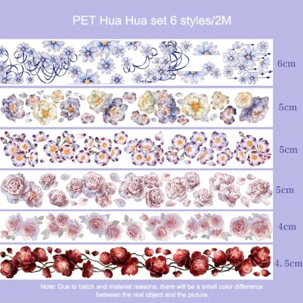 Clear PET Sticker Rolls Set (Pack of 6 Rolls) (PCTS-05)