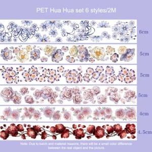 Clear PET Sticker Rolls Set (Pack of 6 Rolls) (PCTS-05)