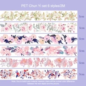 Clear PET Sticker Rolls Set (Pack of 6 Rolls) (PCTS-06)