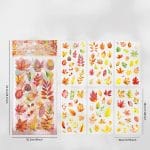 PET Clear Stickers (6 sheets) – Leaf Film Flower Yang (QHHF)
