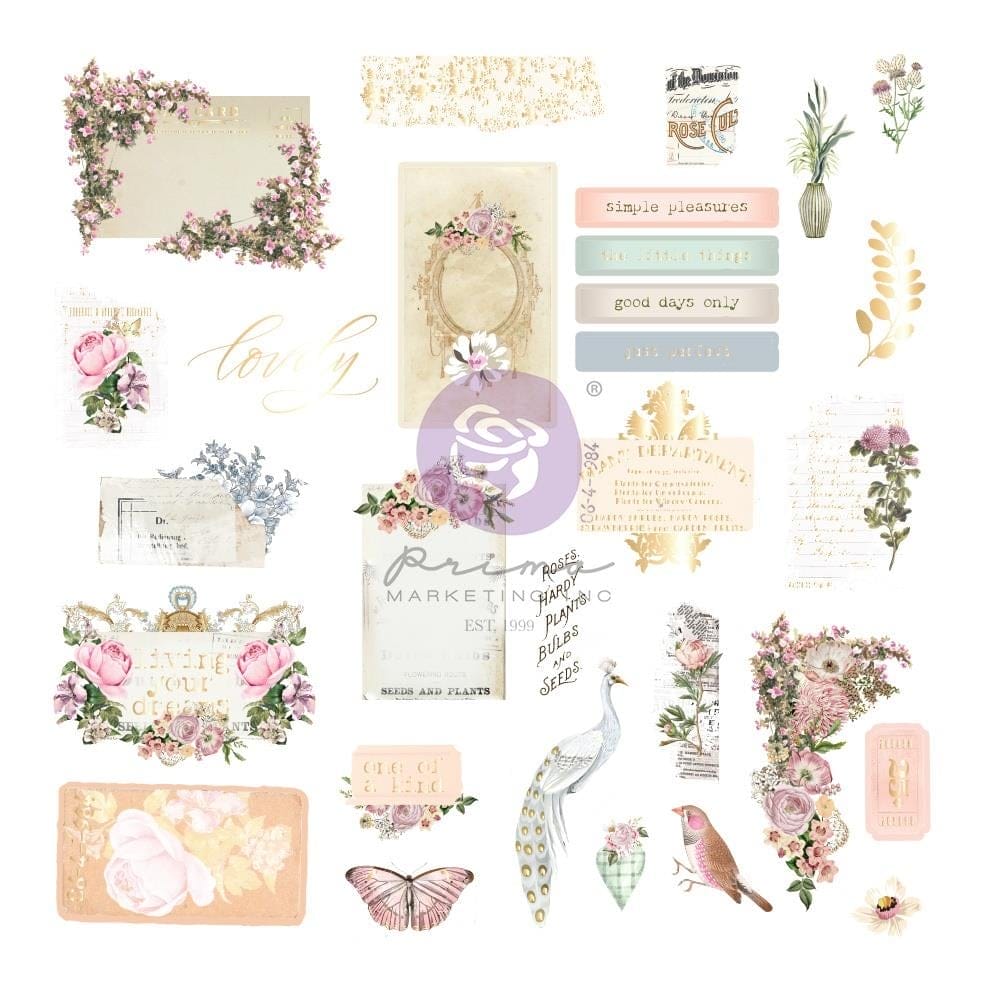 Prima The Plant Department Cardstock Ephemera 58/Pkg prima epehemera 661984 Prima The Plant Department Cardstock Ephemera 58/Pkg