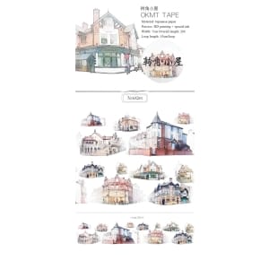 Vintage Building Washi Tape (NBWSR-16)