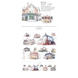 Vintage Building Washi Tape (NBWSR-16)