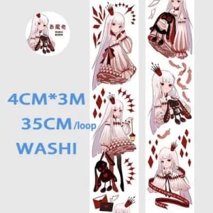 Washi Tape - Anime Girls (1.5 inches by 3 metres) (ASR-12)