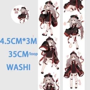 Washi Tape - Anime Girls (1.5 inches by 3 metres) (ASR-20)