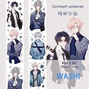 Washi Tape - Anime Boys (1.5 inches by 3 metres) (ASR-23)