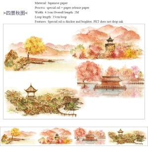 Autumn Buildings Washi Tape (NBWSR-17)
