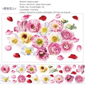 Bunch of Flowers Washi Tape (NBWSR-19)