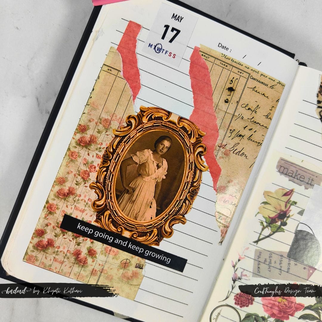 CrafTangles Journal Sticker Rolls (Pack of 5 designs) - Vintage Potraits1 17May23 17May23