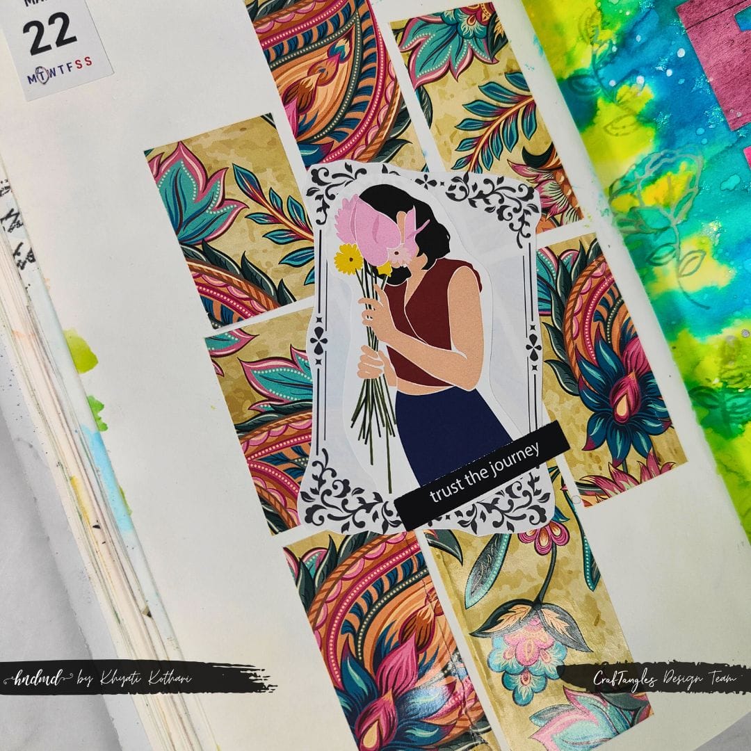 CrafTangles Journal Sticker Rolls (Pack of 5 designs) - Simple Frames 1 22May23 22May23