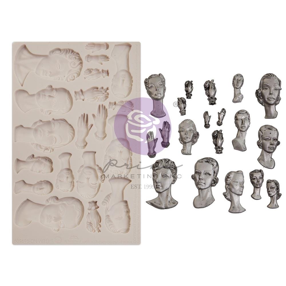 Prima Marketing Finnabair Decor Moulds 5"X8"X8mm - Fashion Icons 969509 prima mould fashion icons Prima Marketing Finnabair Decor Moulds 5"X8"X8mm - Fashion Icons