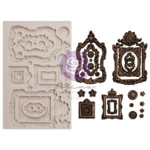Prima Marketing Finnabair Decor Moulds 5"X8"X8mm - Ornate Frames