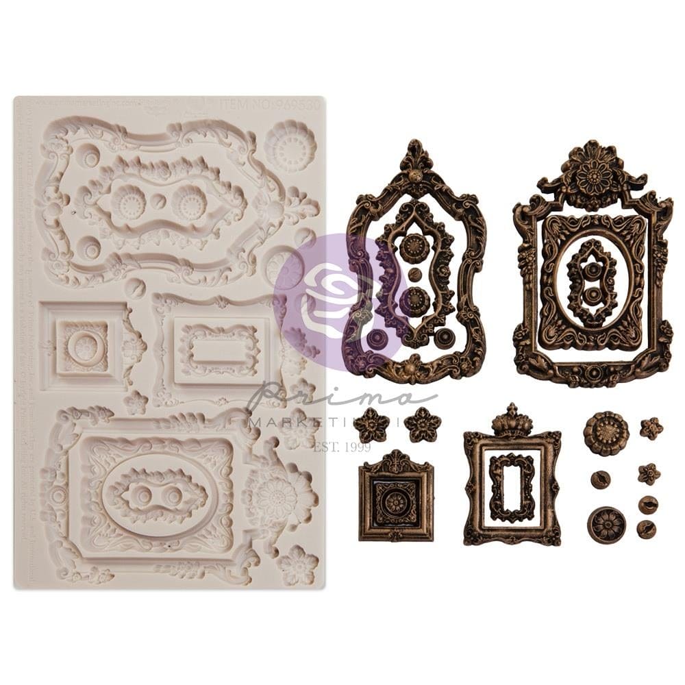 Prima Marketing Finnabair Decor Moulds 5"X8"X8mm - Ornate Frames 969530 prima mould ornate frames Prima Marketing Finnabair Decor Moulds 5"X8"X8mm - Ornate Frames