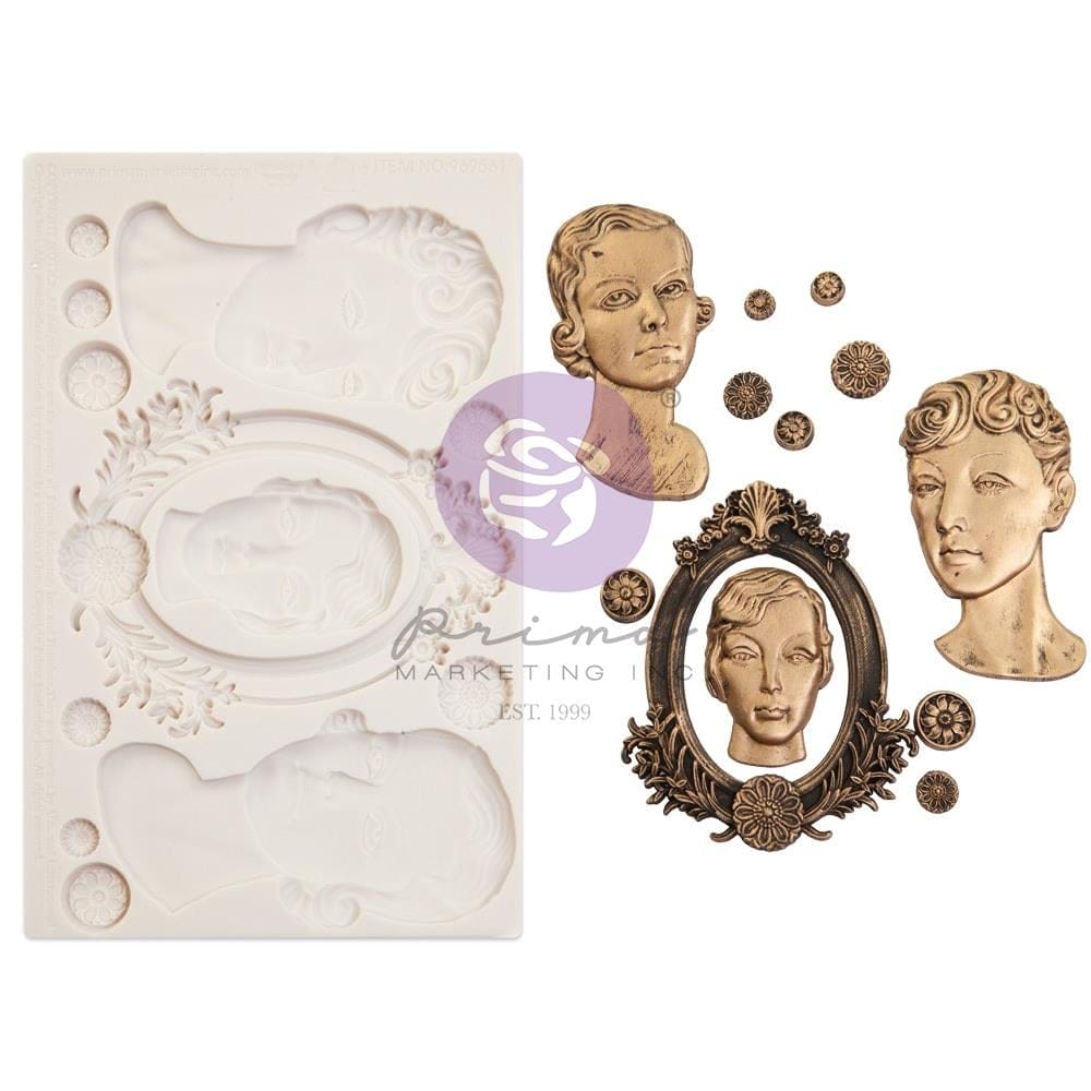 Prima Marketing Finnabair Decor Moulds 5"X8"X8mm - Vintage Ladies 969561 prima mould vintage ladies Prima Marketing Finnabair Decor Moulds 5"X8"X8mm - Vintage Ladies