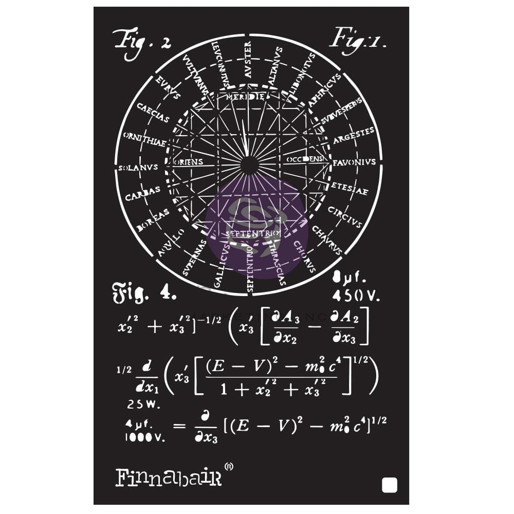 Prima Marketing Finnabair Stencil 6"X9" - Rocket Science 969769 prima stencil art Rocket Science Prima Marketing Finnabair Stencil 6"X9" - Rocket Science