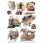 CrafTangles A4 Transfer It Sheets - Floral Elements 1