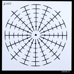 12 by 12 inches Stencil - Clock Placement