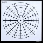 12 by 12 inches Stencil - Clock Placement