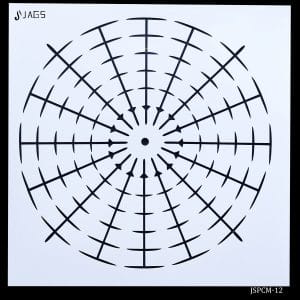 12 by 12 inches Stencil - Clock Placement