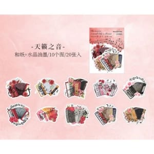 Music Journal Stickers - (MHD-YYRM005)