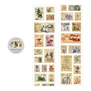 Clear PET Sticker Roll - Natural History (55 mm by 2 metres)