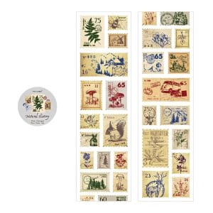 Clear PET Sticker Roll - Natural History (55 mm by 2 metres)