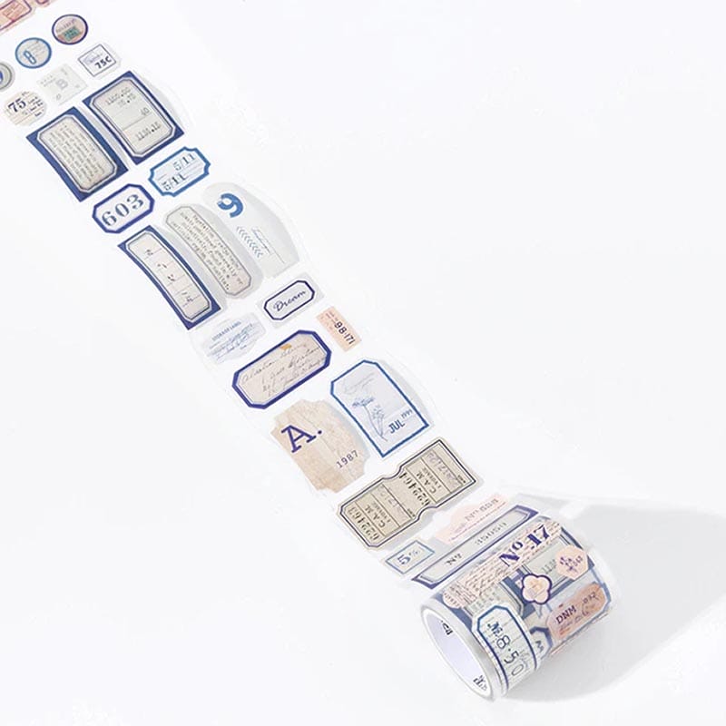 Clear PET Sticker Roll - Ultramarine (55 mm by 2 metres) MMK03F120 clear PET tape Clear PET Sticker Roll - Ultramarine (55 mm by 2 metres)