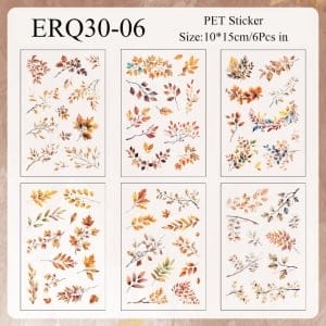 PET Clear Stickers (6 sheets) – Wutong Branches (SYMJ)