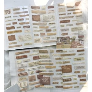 PET Clear Stickers (6 sheets) – Its Coffee Time (FGJSG)