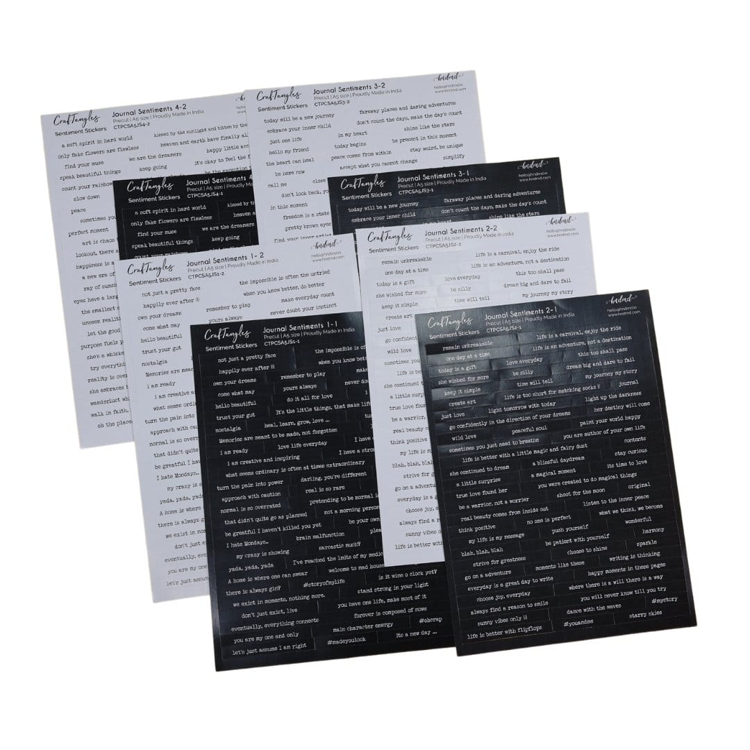 CrafTangles Precut Stickers - Journal Sentiments Combo (544 stickers) Journal Sentiment Sticker Combo 2 Journal_Sentiment_Sticker_Combo_2
