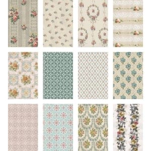 Tim Holtz Idea-Ology Worn Wallpaper 5"X8" 24/Pkg