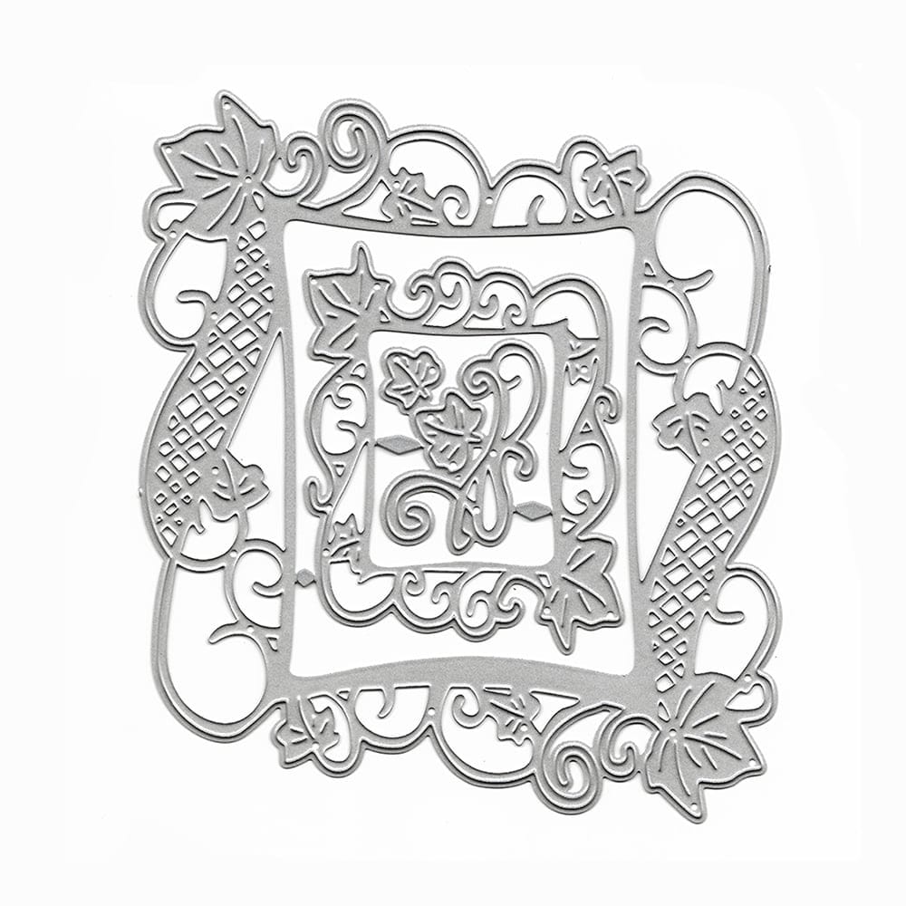 Steel Dies - Ornate Floral Frames (Set of 3 dies) (XY1076) XY1076 Steel cutting dies Steel Dies - Ornate Floral Frames (Set of 3 dies) (XY1076)