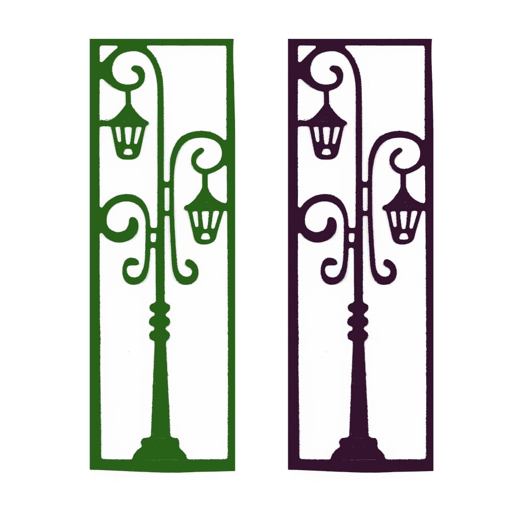 Steel Background Dies - Vintage Lamp XY1186 steel die XY1186_steel_die