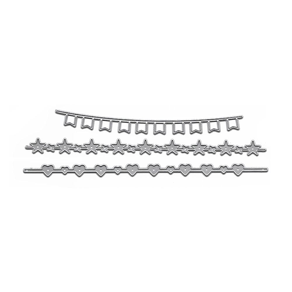 Steel Border Dies (Set of 3 dies) - Everyday Borders XY1234 steel die XY1234_steel_die