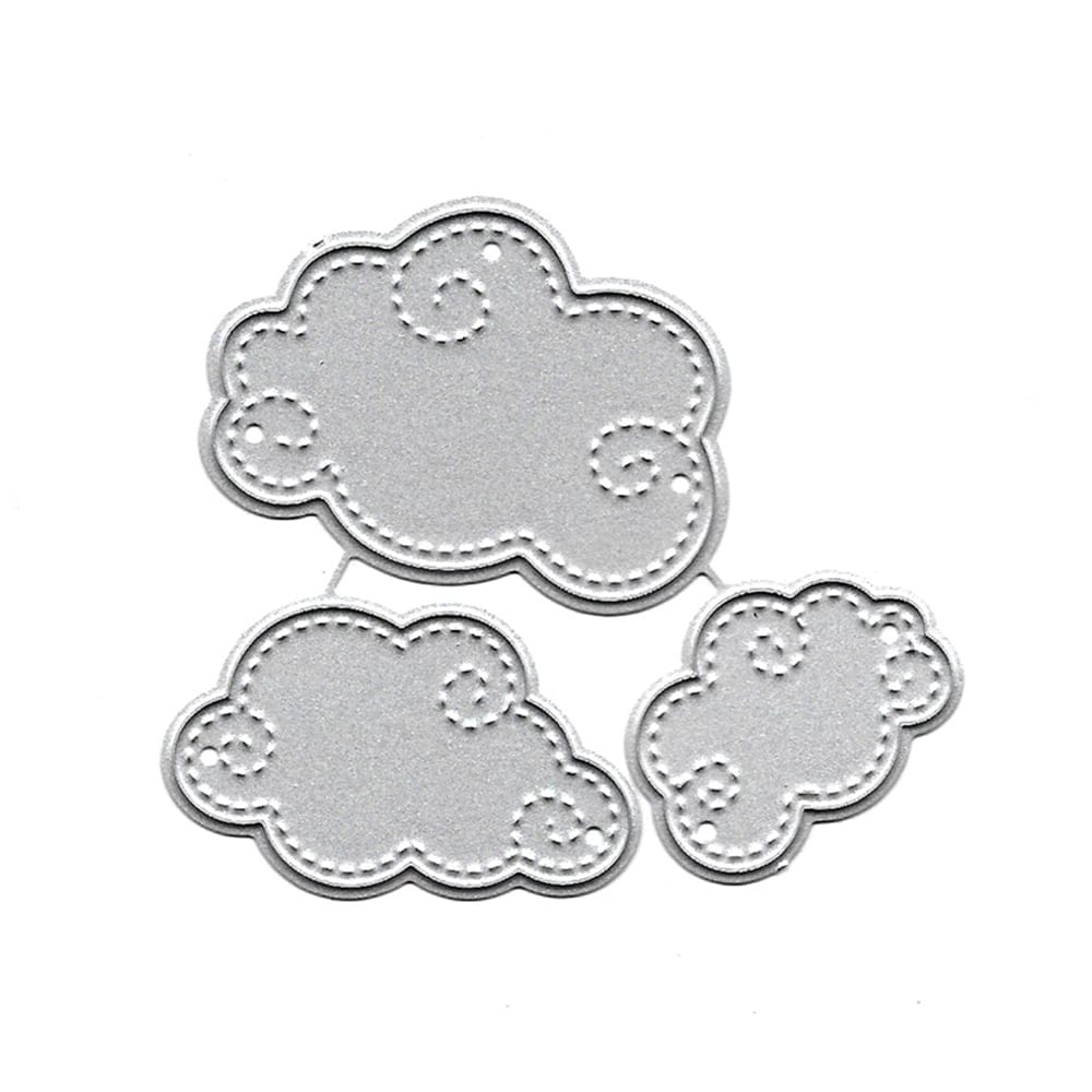Steel Dies - Stitched Clouds (Set of 3 dies) XY738 steel cutting dies Steel Dies - Stitched Clouds (Set of 3 dies)
