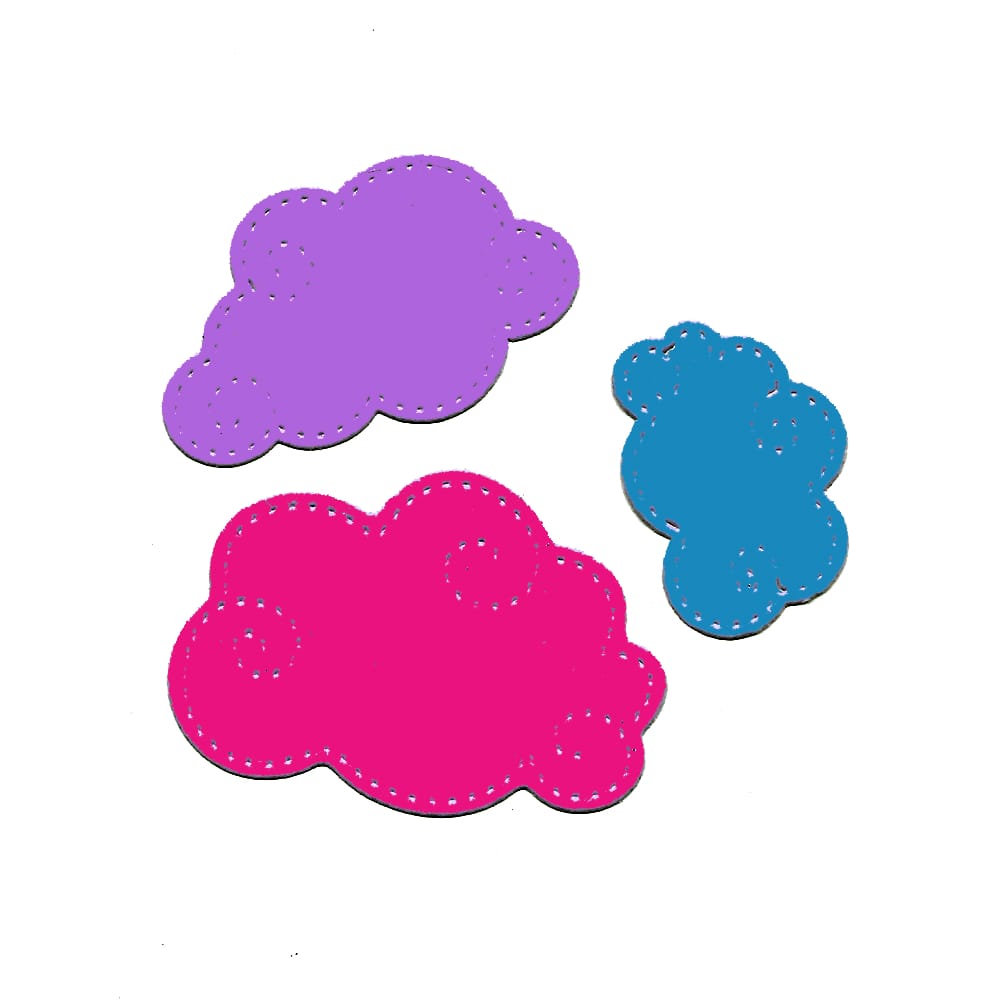 Steel Dies - Stitched Clouds (Set of 3 dies) XY738 steel cutting dies 1 XY738_steel_cutting_dies_1